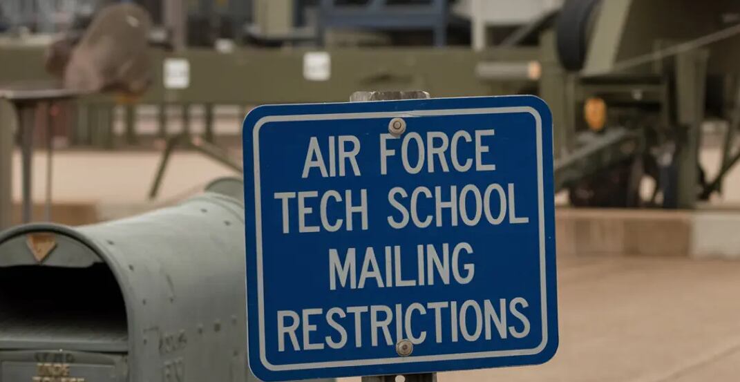 Air Force Tech School mailing restrictions